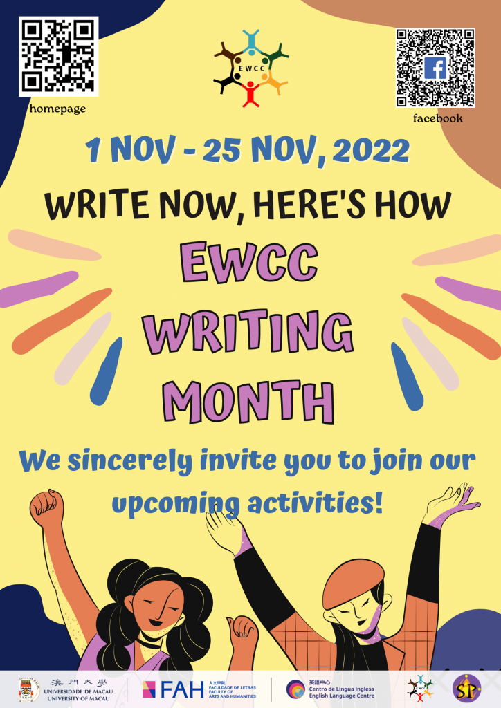 FAH-ELC Student Activities: “EWCC Writing Month - Write Now-Here’s How ...